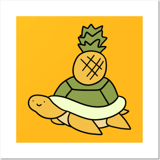 Pineapple Turtle Posters and Art